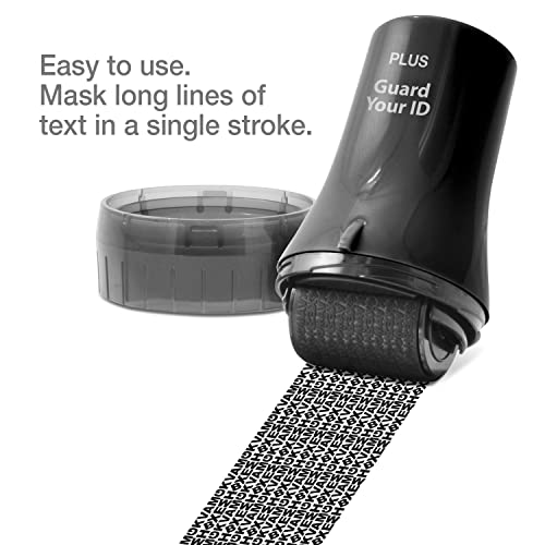 Guard Your ID Wide Identity Theft Protection Roller Stamp for Mail, Black - color: Black, size: Wide