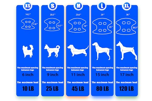 Guzekier Dog Grooming Hammock for Trim Nail, Dog Sling for Grooming, Dog Hammock Restraint Bag with Nail Clippers/Trimmer, Nail File, Pet Comb,Ear/Eye Care (Weight: 20-45 LBS) - size: M（Weight：25-45LB）
