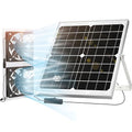 Solar Fan for Greenhouse, 20W Solar Powered Fan for Chicken Coop, Waterproof Exhaust Fan for Shed with 11.8ft/3.6m Cable - style: Solar Fan-20W