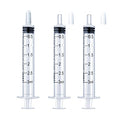 3ml Syringe for Liquid, Oral, Scientific Labs, Measurement, Dispensing, with Cap- 3 Pack 3ml Syringes - style: 3 ml