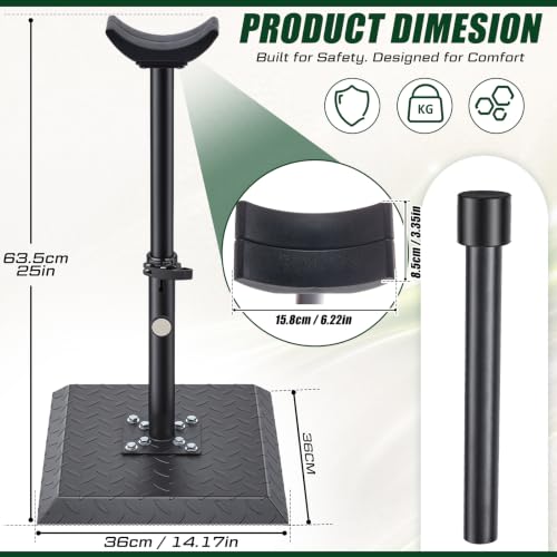 Zonon Farrier Horse Hoof Stand, Tool-Height Adjustable Metal Horse Hoof Trimming Tools, Extra-Large Base Enhances Stability, Blacksmith Farrier Stand(Black,Metal Square Base) - style: Metal Square Base