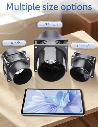 Wathai 80mm 12V DC Axial Exhaust Fan Small Fume Extractor with AC Plug | Dual Ball Bearing Fan with Variable Speed Controller for Soldering, 3D Printer Enclosure, Ventilation, DIY Cooling - style: 80x25mm 1 duct