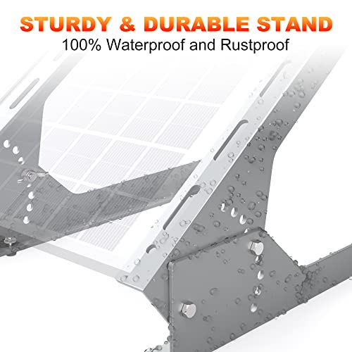 Solar Panel Mount - 13.8in Stand, Angle Adjustable (0-60 Degree), Mounting Brackets for 1 Solar Panel - size: Mount Bracket