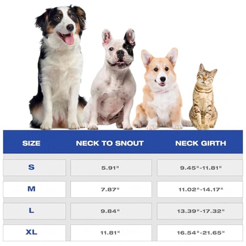 Soft Dog Cone Collar Alternative to Stop Licking | Comfort Recovery Collar for Large,Medium,Small Dogs,Elizabethan Collar Alternative,Dogs Recovery Collar After Surgery,Blue,S - color: Blue, size: S(Neck Girth:9.45"-11.81")