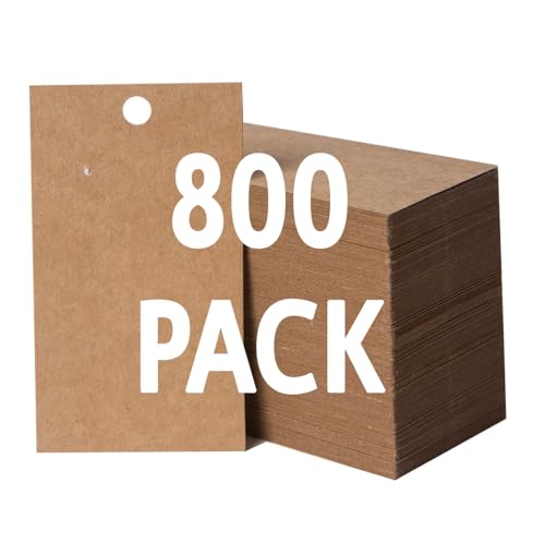 800 Pack Earring Cards - Brown Cards for Earring Display - Hanging Earrings - 2 x 3.5 Inches - Brown (Bulk Pack of 800) - color: 800 PACK