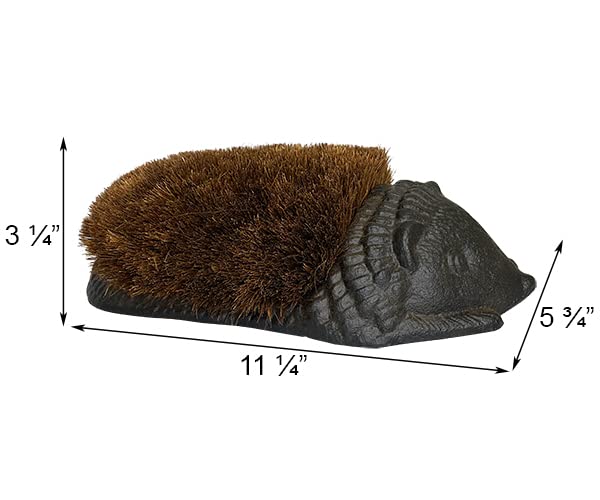 Esschert Design Cast Iron Small Hedgehog Boot Brush