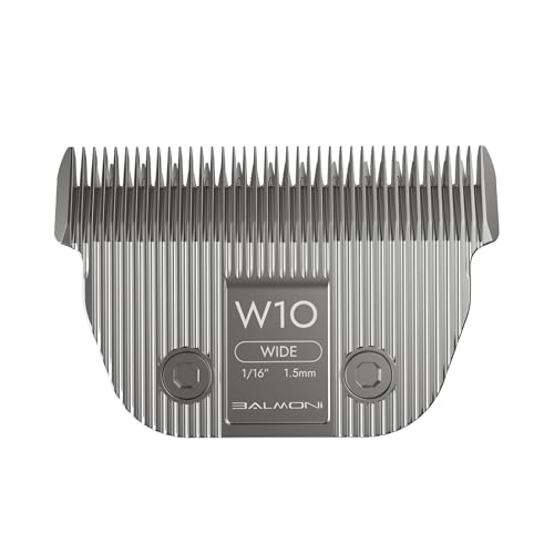 Detachable Pet Dog Grooming Ceramic Titanium A5 Wide Blade, Compatible with Wahl, Andis, Heiniger A5 Clippers (10W 1/16", 1.5mm) - size: 10W 1/16", 1.5mm