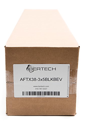 Bertech Anti Fatigue Floor Mat, 3ft. X 5ft. Black, Textured Pattern, Bevelled on All Four Sides - size: 60"L x 36"W x 0.4"Th, style: Textured Pattern