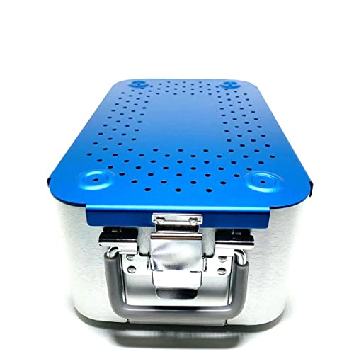 Instrument Sterilization Tray Box with Silicone mat 300mm*180mm*110mm Disinfection Sterilization ultrasonic Basket case ultrasonic Cleaning Washing Sterilization Trays opthalmic ENT