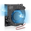 Wathai IP67 12V DC 120mm Waterproof Centrifugal Blower Fan Brushless 2Pin | Dual Ball Brushless Motor 5inch 2Pin High Airflow for DIY Inflatable or Exhaust Cooling - size: 120x32mm