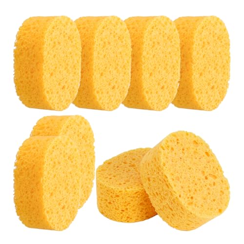 8 Pack Cellulose Sponges, Replacement Sponge Scrubber Heads for Wine Glasses Coffee Mugs Dishes, Thick & Fluffy Highly Absorbent, Quick-Dry - style: 8 Sponges