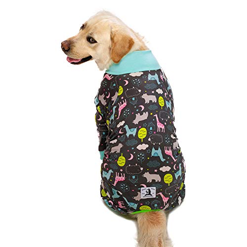 Dog Surgery Recovery Suit Female Male for Dogs After Surgery Medium Large Dogs Onesie Dog Pajamas Pjs Clothes (Dark Gray, 28 (Chest 26.77 in | Backlength 18.11)) - color: Dark gray, size: 28 (Chest 26.77 in | Backlength 18.11)