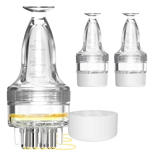 2 PCS Minoxidil Applicator, Quick Efficient Apply No Messy Hair Serum | Small Minoxidil Applicator Tool, Hair Applicator Bottle Minoxidil Brush Scalp Applicator Comb Dedicated to Minoxidil - style: Style NNL-E
