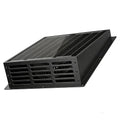 25W Solar Powered Exhaust Fan, 430 CFM High Airflow Attic Fan with 12V Monocrystalline Panel, Weatherproof Ventilation Kit for Chicken Coop, Greenhouse, Shed, Garage and RV, Easy Install - color: Balck