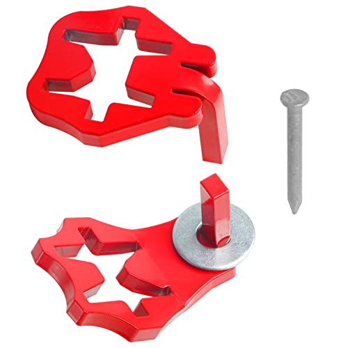 T-Post Metal Gate Hinge Pins - 5/8 Pin, Outdoor Chain Link Fence Hanger for Farm, Garden Gate