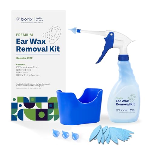 Bionix - Ear Wax Removal Kit, Helps Remove Wax Buildup, For Safe Earwax Removal, Comfortable, Convenient & Easy-To-Use, Ideal for Healthcare Consumers, Flexible (17 Piece Kit) - color: Ear Wax Removal Kit