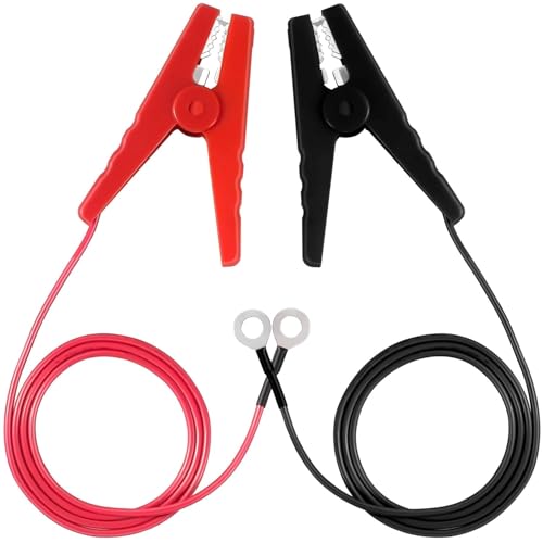 Electric Fence Lead Wire Connector, 18AWG Alligator Clip Set, 6Ft | 2-Step Easy Install, Compatible with Solar Fence Energizers & Chargers, Fits Poultry, Livestock, Farm, Garden Netting Fence - style: 6FT Wire
