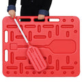 Livestock Sorting Panel with Sound Paddle 38x33 Inch Plastic Sturdy | Animal Guide Board Pigs Hogs Sheep Goats Cattle Gate Steel Ball Sound Paddle Dual Handles Portable Farm Equipment