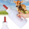 Screw Nipple Calf Bottle 2 Quart,Calf Feeding Device with Handle | Calves Nursing Milk Feeding Bottle with Rubber Nipple & Cap Livestock Supplie