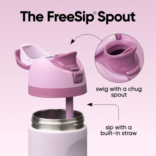 Owala FreeSip Stainless Steel Water Bottle 24 oz Lilac You A lot - color: Lilac You A Lot, size: 24 Ounces
