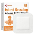 Carbou Island Dressing 6"x6" 30ct Sterile Bordered Gauze Pads Wound Care | Sterile Individually Wrapped packs,Highly Absorbent Adhesive Dressing Pad,Bordered Gauze With Adhesive Border,Island Bandages - size: 6‘’x6''