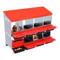 Chicken Nesting Box, 8 Compartment Roll Away Eggs Laying Boxes, Hen Nest Boxes, Cleanable Pull Out Hen Roosting Boxes