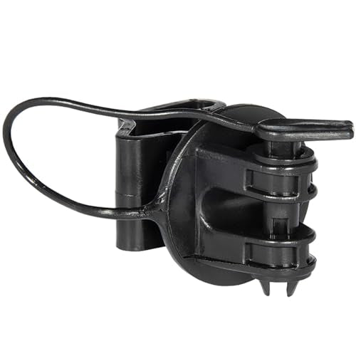 Premier 1 Black Combo T Post Electric Fence Insulators | Package of 25 | Pin-lock face for reliable hold. Fits between T-post studs. Holds twine, polywire, rope & narrow tape. Black. Extra strong.