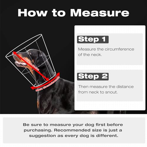 Soft Dog Cone for Large Dogs,Adjustable Dogs Recovery Collar | Protective Elizabethan Cones,E Collar Alternative to Stop Licking,Comfortable Dog Cones,Black,L - color: Black, size: L(Neck Girth:13.39"-17.32")
