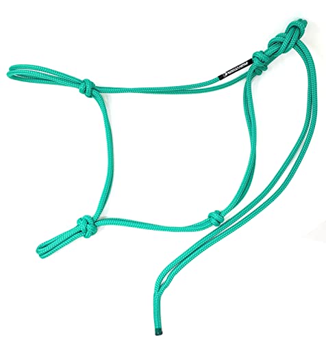 Soft 2 Knot Horse Halter - color: Turquoise, size: Small