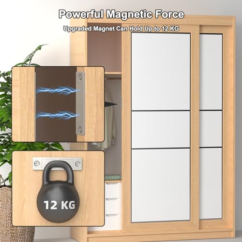 Magnetic Door Catch, Drawer Magnets to Stay Closed, Jiayi 30 LB 2 Pack Cabinet Door Magnets for Closures Wardrobe Cabinets Closet Closing - color: Sliver
