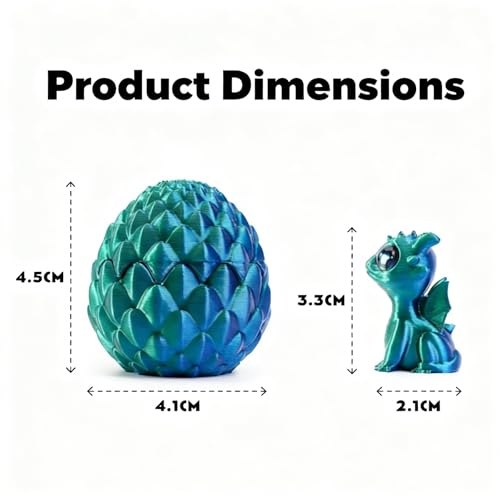 Mini 3D Printed Toys Dragon Eggs, Prefilled Easter Dragon Eggs with Dragon Inside, 3D Printed Fidget Toys for Stress Relief, Easter Basket Stuffers & Surprise Gifts for Boys and Girls (15 Pack) - color: Easter