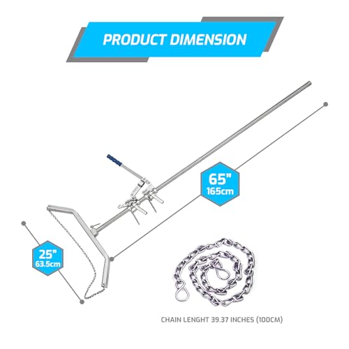 SURGICAL ONLINE 65” Calf Puller - Enhanced Calving Efficiency, Ergonomic Design, Precision Ratchet, Multiple Hooks, Robust Stainless Steel - Ideal for Large Breed Cows