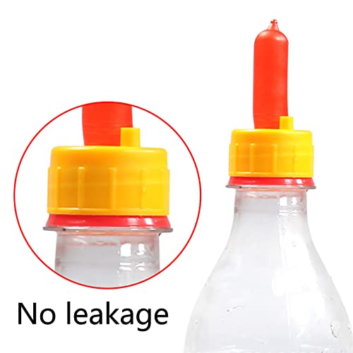 Gavigain 10Pcs Goat Nursing Nipple,Resilient Silicone Milk Drink Bottle Nipple for Animals,Sheep Nursing Feeder Nipple for Orphaned Small Animal Feed,Soft Rubber Pacifier for Nursing Lambs and Goat