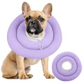 IDOMIK Dog Recovery Collar, Waterproof Soft Dog Cone After Surgery | Comfy Protective Elizabethan Collar Alternative for Dogs Cats, Adjustable Pet Neck Donut Cone Anti-Licking Wounds,Purple,L - color: Purple, size: L
