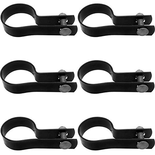 Jake Sales 1-5/8" Tension Band for Chain Link Fence - Use for 1-5/8" Outside Diameter Post/Pipe - Black Powder Coated Chain Link Tension Band - Qty 6