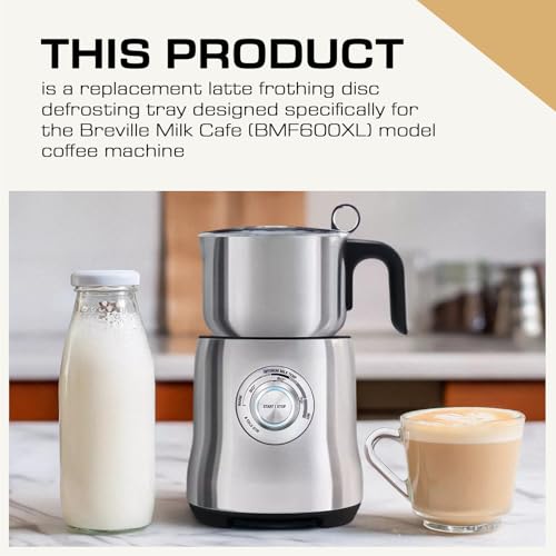 BMF600XL Latte Frothing Disc Replacement for Breville Milk Cafe | Stainless Steel Frother Plate Coffee Machine Accessory Solves Uneven & Weak Milk Frothing For Latte, Cappuccino Daily Brewing