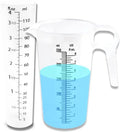 4oz (110 mL) Graduated Cylinder, and 8oz (250 ml) Measuring Pitcher- Heat Resistant & Chemical Resistant, Great for Chemicals, Oil, Pool and Lawn, Home Brew - Ounce (oz) and Milliliter (mL)
