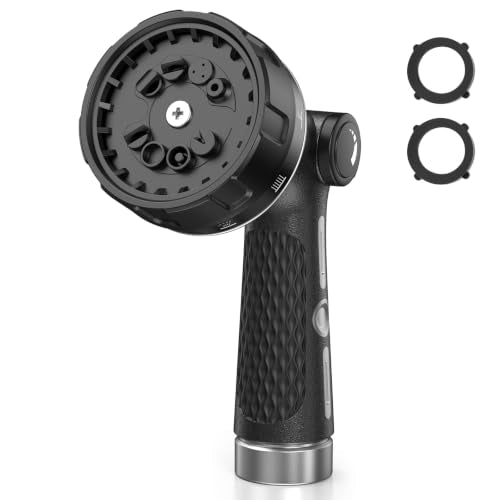 Heavy Duty Garden Hose Nozzle Black - color: Black