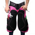 – Farrier Apron Cowhide Leather Hoof Trimming Chaps | with Premium Air Mesh Lining, Foam Knee Pads, 4 Knife Pockets & Nail Magnets | Adjustable Waist for Men & Women (Apron Only) - color: Pink - Black, size: 65cm - 25inch