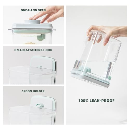Formula Container for Home, 2300ml Airtight Milk Powder Canister | BPA-Free Home Storage Dispenser with Scoop Holder, Leveler and Pop Top Lid, Holds Up to 28 oz/800 g Powder for Daily Feeding - color: 28 oz - Clear