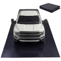 Garage Floor Mat 9.84 x 19.68 FT, Large Waterproof PVC Parking Mat for Car SUV Truck, Trimmable Garage Floor Protector for Snow Mud Oil, Non-Slip Under Car Pad Easy to Clean, Black