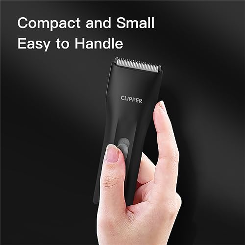 Prowerful Home Professional Dog Grooming Kit Clipper Low Noise USB Rechargeable Gifts for Dog Cat Black,TS006 - color: Ts006-black