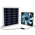 Solar Powered Fan Kit 7 inch Solar Fan for Chicken Coop, Shed, Greenhouse, Outside, Solar Exhaust Fans Solar Panel Fan for Dog Pet Houses