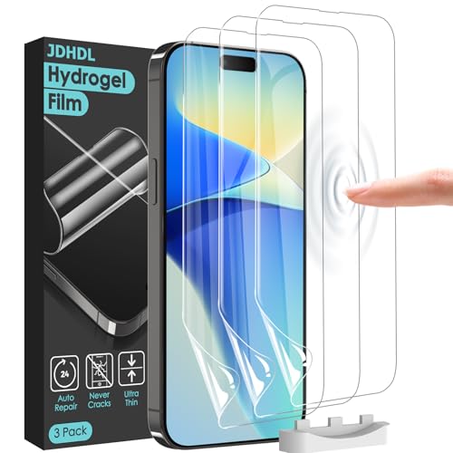 3 Pack Flexible Film Screen Protector for iPhone 16 Plus, Non-breakable Soft TPU Hydrogel Film for iPhone 16 Plus Screen Protector Film (NOT Glass) - size: iPhone 16 Plus