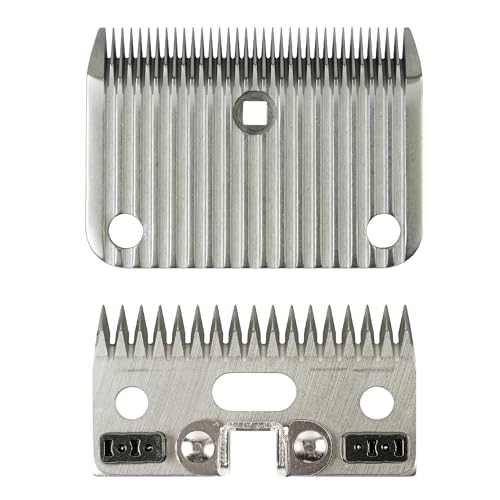 FURZONE A2 Large Animal Clipper Blade (Extra Short) - 2 in 1 Set (35&17 Teeth), Horse Grooming Replacement Blade, Professional Stress-Free Grooming, 0.03-Inch/0.75mm Cut Length - size: Extra-Short 0.75mm
