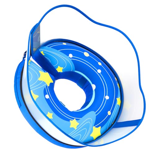 EMUST Raised Inflatable Dog Cone Collar to Stop Licking, Dog Donut Collar | Upgraded Transparent Protective Cover, Effectively Preventing Dog From Licking Wounds, without Affecting Eating or Activities - color: Blue, size: XL (Neck 15"-19")