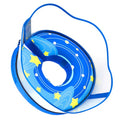 EMUST Raised Inflatable Dog Cone Collar to Stop Licking, Dog Donut Collar | Upgraded Transparent Protective Cover, Effectively Preventing Dog From Licking Wounds, without Affecting Eating or Activities - color: Blue, size: XL (Neck 15"-19")
