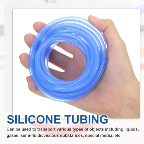 uxcell 6mm ID x 12mm OD Silicone Tubing, 6.6ft High Temp Silicone Air Tube Drip Irrigation Hose Pipe for Home Brewing Wine Beer Line and Aquaponics, Green - color: Green, size: 6mm x 12mm x 200cm