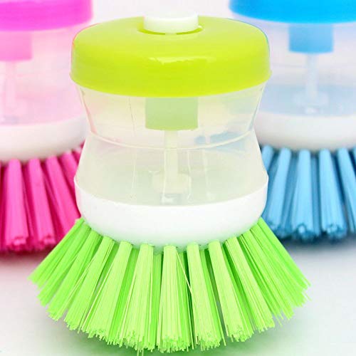 2PCS Hydraulic Plastic washing brush pot multicolor kitchen gadgets Wash Tool Pan Dish Bowl Palm Brush Scrubber Cleaning