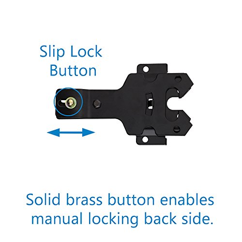 National Hardware N109-308 V8422 Deluxe Decorative T-Hinge Gate Kit Black Steel Finish Hinges with Latch Strike Pull for Wood Vinyl Metal Outdoor Fence Gates, 2 Count (Pack of 5) - size: Pack of 5